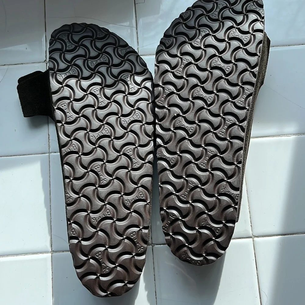 New Birkenstock Arizona Suede Leather Sandals Size 10
